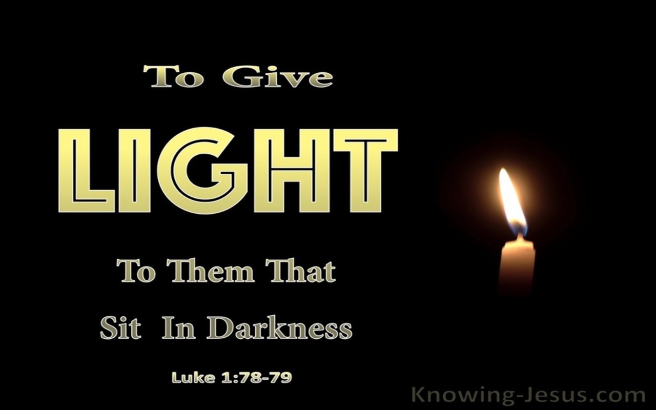 Luke 1:78 Through The Tender Mercy Of Our God (black)